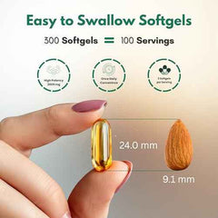 NutraVora Pumpkin Seed Oil with Saw Palmetto – 300 Softgels