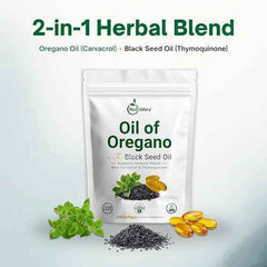 NutraVora Oil of Oregano with Black Seed Oil – 300 Softgels