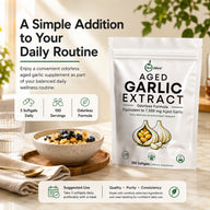 NutraVora Aged Garlic Extract Softgels – 7500mg – 300 Count | 100-Day Supply | Odorless