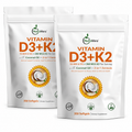 NutraVora Vitamin D3 K2 MK-7 Softgels – 10000 IU + 200mcg – 300 Count | 10-Month Supply