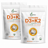 Vitamin D3 K2 – 10,000 IU D3 + 200 mcg K2 MK-7 – 300 Softgels