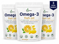 NutraVora Triple Strength Omega-3 Fish Oil Softgels – 4200mg – 300 Count | 100 Servings