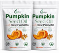 NutraVora Pumpkin Seed Oil with Saw Palmetto Softgels – 2000mg + 1000mg – 300 Count | Men's Wellness