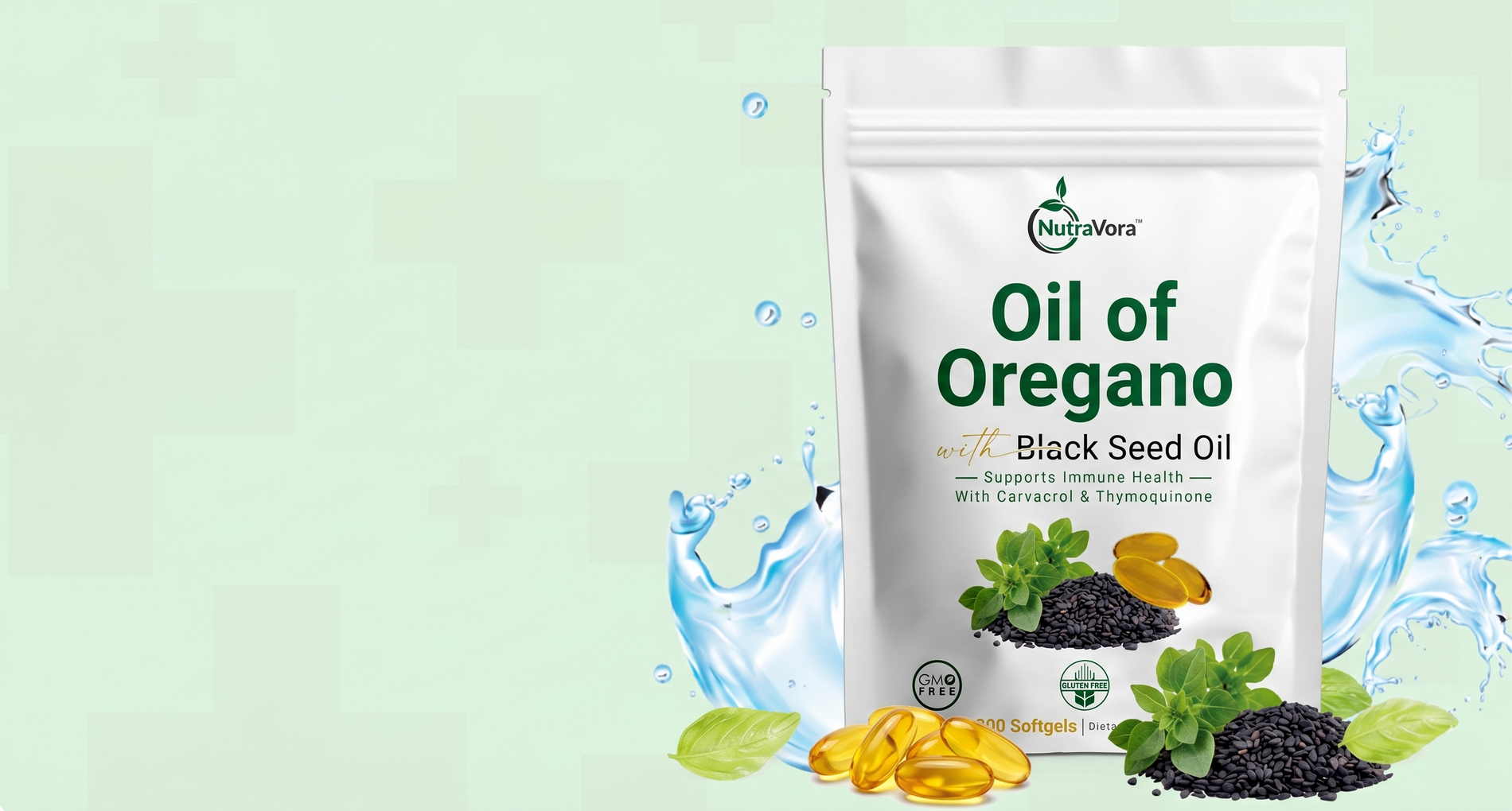 NutraVora Oil of Oregano with Black Seed Oil featured promotion