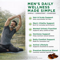 NutraVora Pumpkin Seed Oil with Saw Palmetto Softgels – 2000mg + 1000mg – 300 Count | Men's Wellness