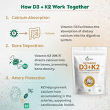 NutraVora Vitamin D3 K2 Supplement – 10,000 IU D3 (Cholecalciferol) with 200 mcg K2 MK-7 – High Strength Bone, Heart & Immune Support – Enhanced with Coconut Oil – Non-GMO, Gluten-Free – 300 Softgels