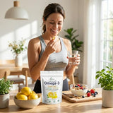 NutraVora Triple Strength Omega-3 Fish Oil – 4200 mg Per Serving with 1300 mg EPA + 850 mg DHA – Lemon Flavor Burpless Formula – Wild-Caught, Non-GMO, Gluten-Free – 300 Softgels