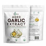 NutraVora Aged Garlic Extract Softgels – 7500mg – 300 Count | 100-Day Supply | Odorless